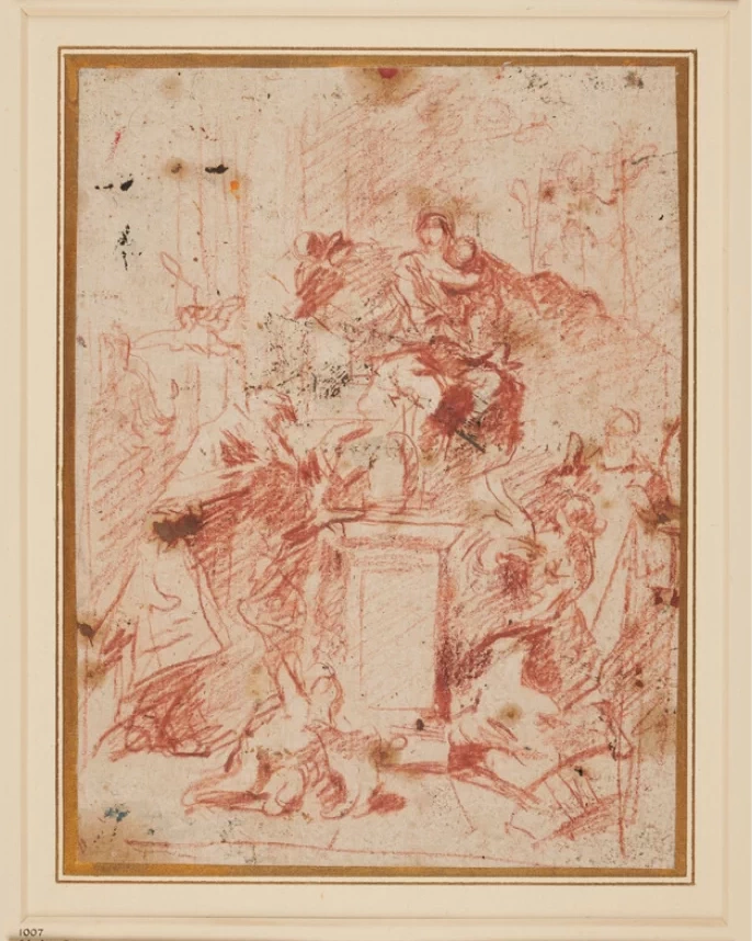 San Vincenzo, studio per la Pala - Marinoni, Ashmolean Museum Oxford